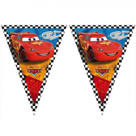9 DRAPEAUX TRIANGLES BANNER CARS 81565