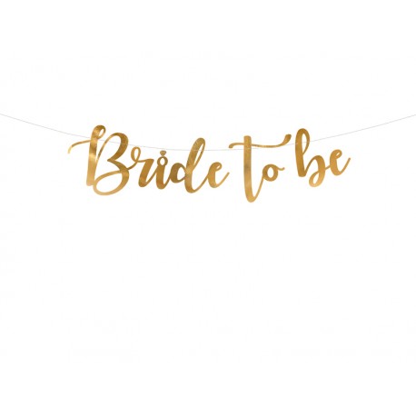 BANNIERE BRIDE DE TO BE GOLD 80x19cm GRL85-019